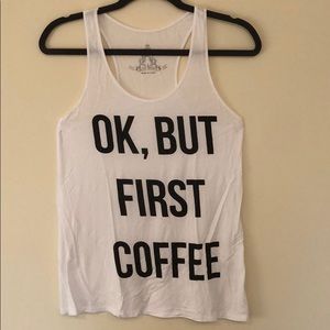 White tank with graphic